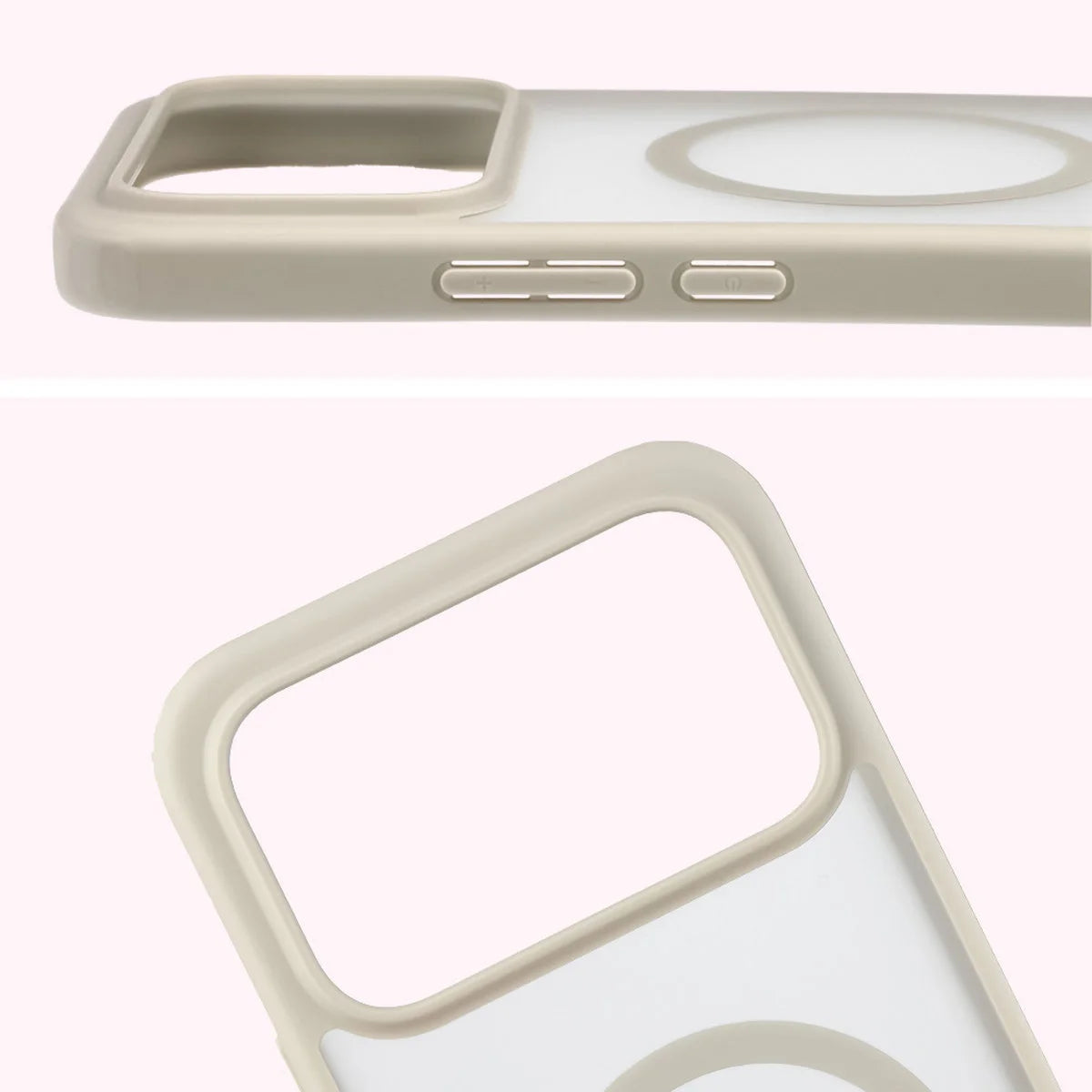 Handyhülle mit Magnetring für Xiaomi POCO F9 Ultra, Bizon Case MatteO, Getönt-Beige (4/7)