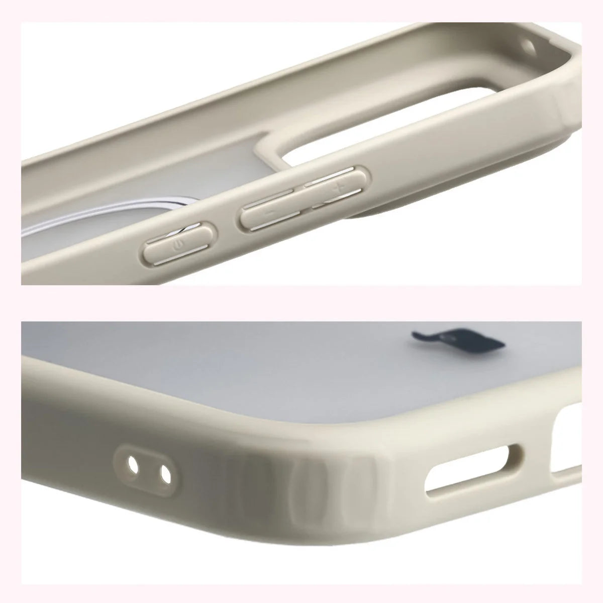 Handyhülle mit Magnetring für Xiaomi POCO F9 Ultra, Bizon Case MatteO, Getönt-Beige (5/7)