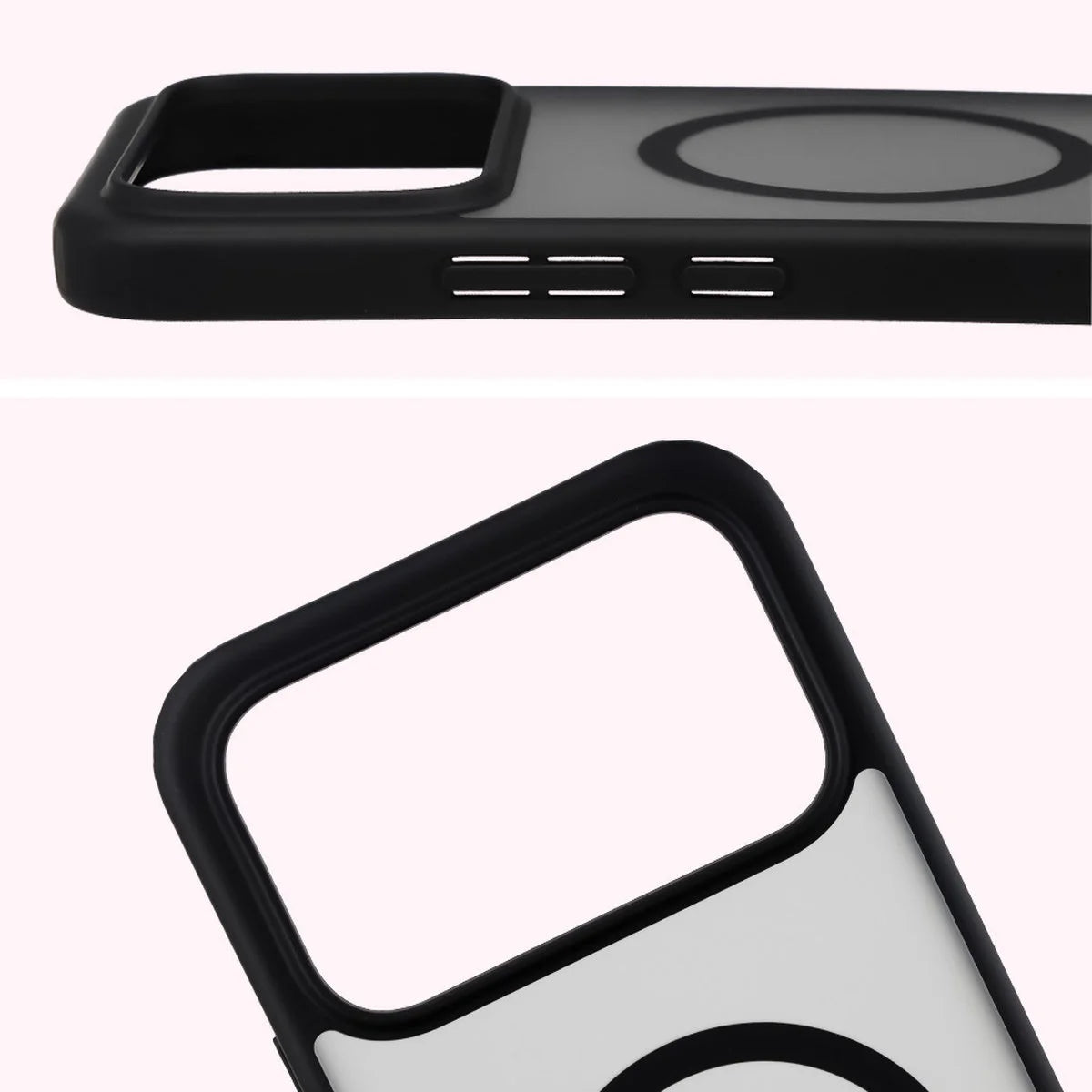 Handyhülle mit Magnetring für Xiaomi POCO F9 Ultra, Bizon Case MatteO, Getönt-Schwarz (4/7)