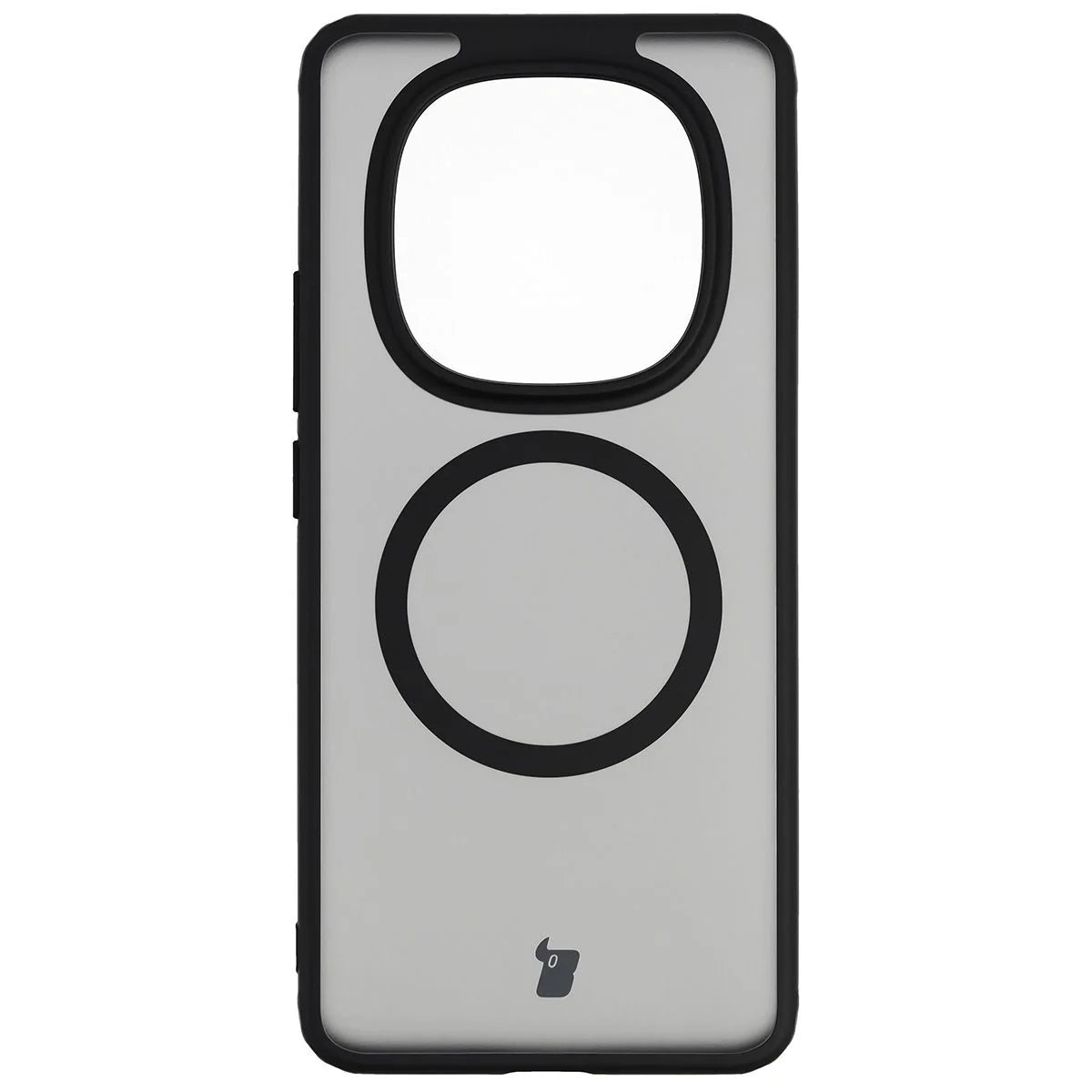 Handyhülle mit Magnetring für Xiaomi Redmi Note 15 4G / 5G / POCO M8 5G, Bizon Case MatteO, Getönt-Schwarz
