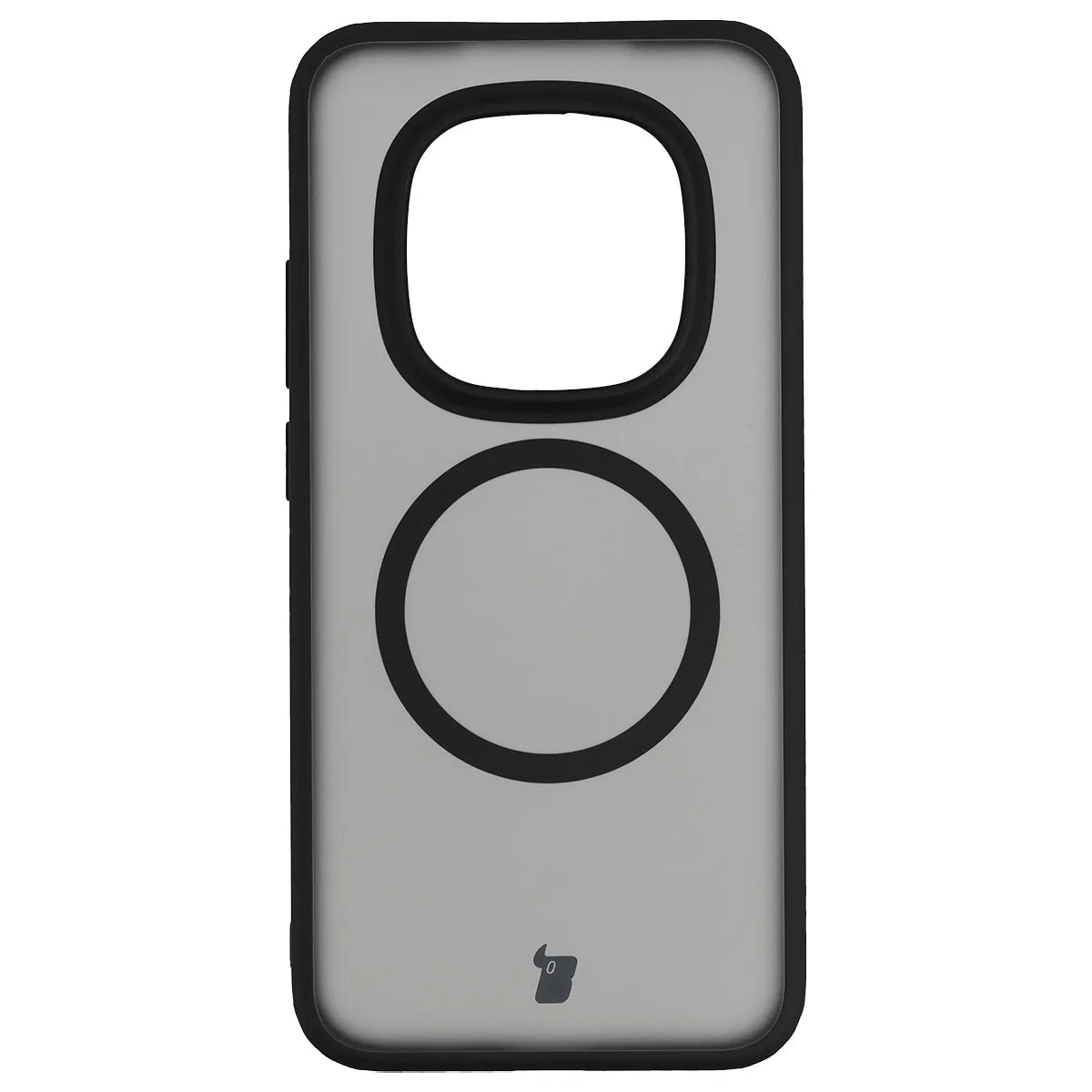 Handyhülle mit Magnetring für Xiaomi Redmi Note 15 Pro 5G, Bizon Case MatteO, Getönt-Schwarz