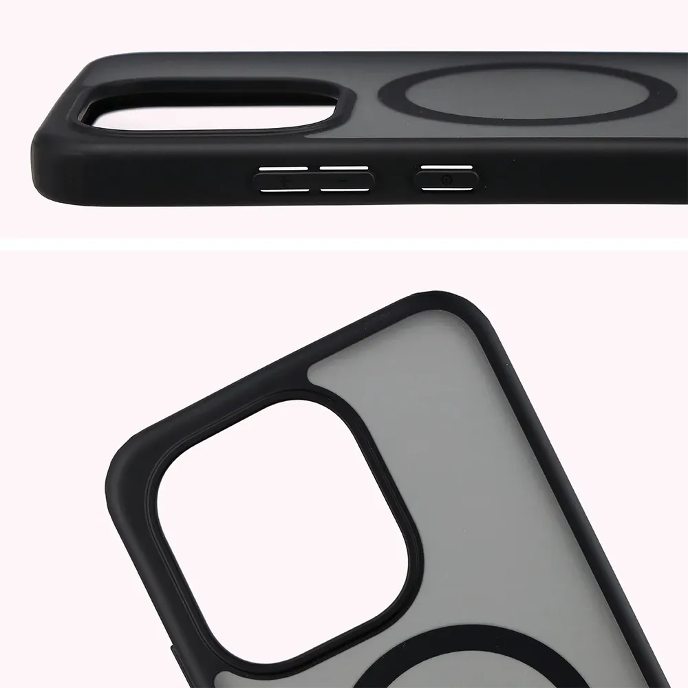 Handyhülle mit Magnetring für Xiaomi Redmi Note 17 Pro 5G, Bizon Case MatteO, Getönt-Schwarz (4/7)