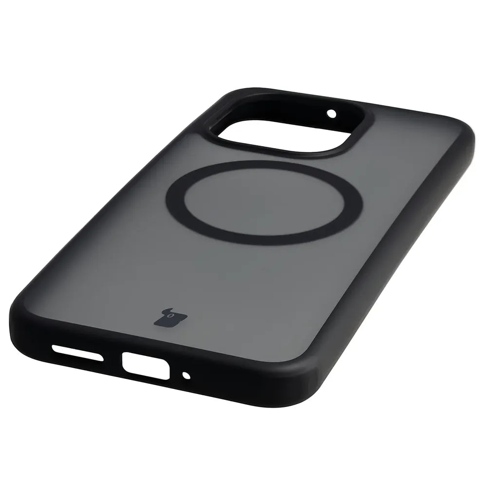 Handyhülle mit Magnetring für Xiaomi Redmi Note 17 Pro 5G, Bizon Case MatteO, Getönt-Schwarz (6/7)