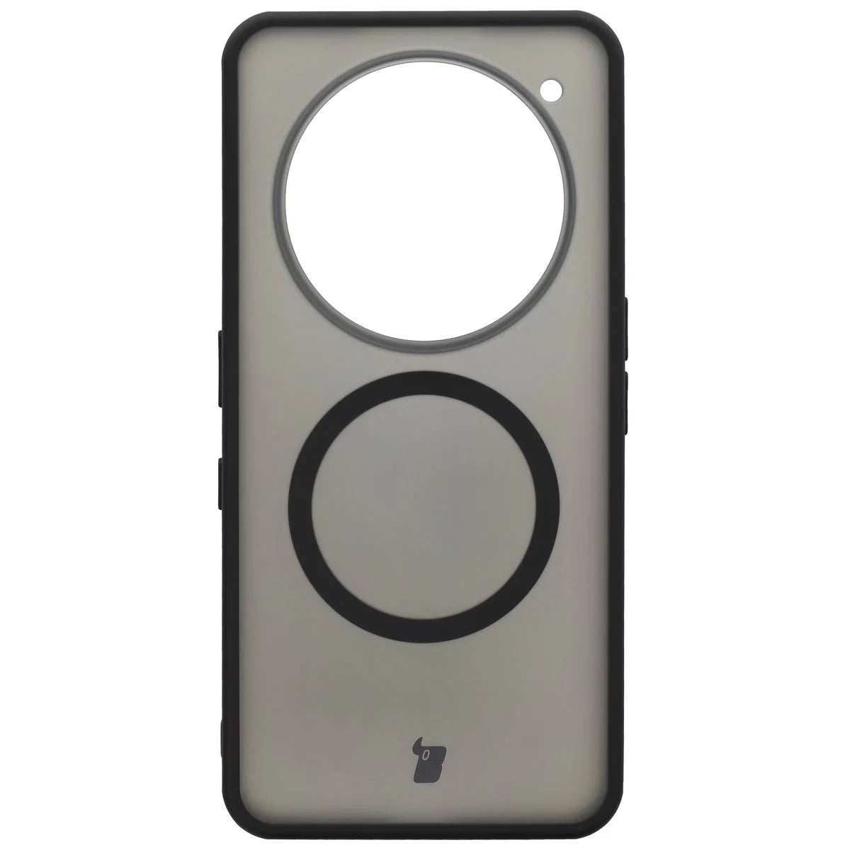 Handyhülle mit Magnetring für Nothing Phone (3a) Pro, Bizon Case MatteO, Getönt-Schwarz