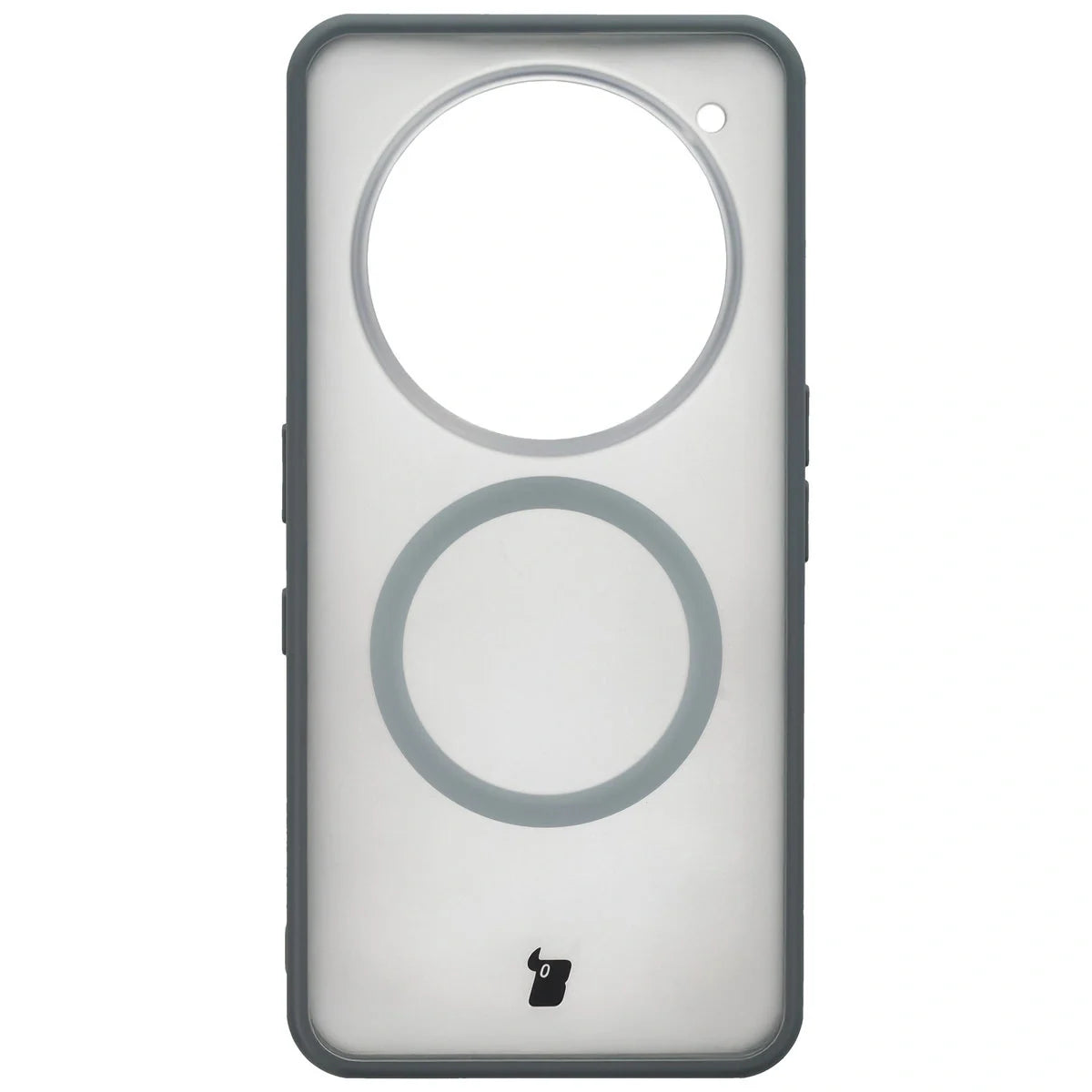 Handyhülle mit Magnetring für Nothing Phone (3a) Pro, Bizon Case MatteO, Getönt-Grau