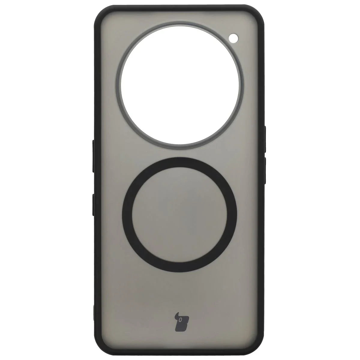 Schutzhülle mit Magnetring + gehärtetem Glas für Nothing Phone (3a) Pro, Bizon MatteO Pack, Getönt-Schwarz