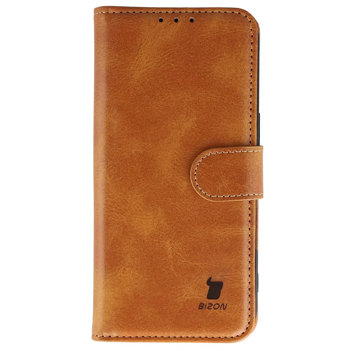 Handyhülle mit Klappe für iPhone 17, Bizon Case Pocket, Braun