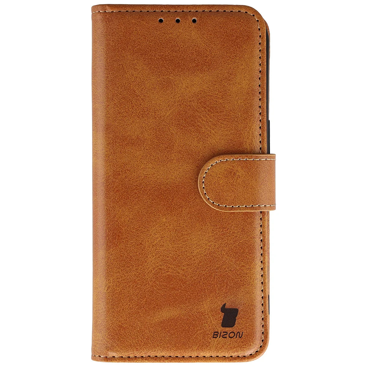 Handyhülle mit Klappe für iPhone 18 Pro / 17 Pro, Bizon Case Pocket, Braun