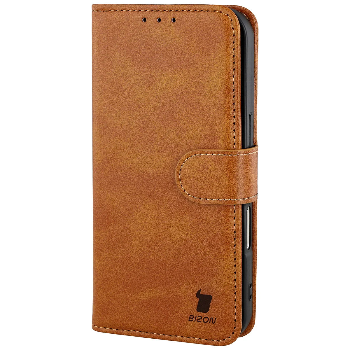 Handyhülle mit Klappe für iPhone 18 Pro / 17 Pro, Bizon Case Pocket, Braun