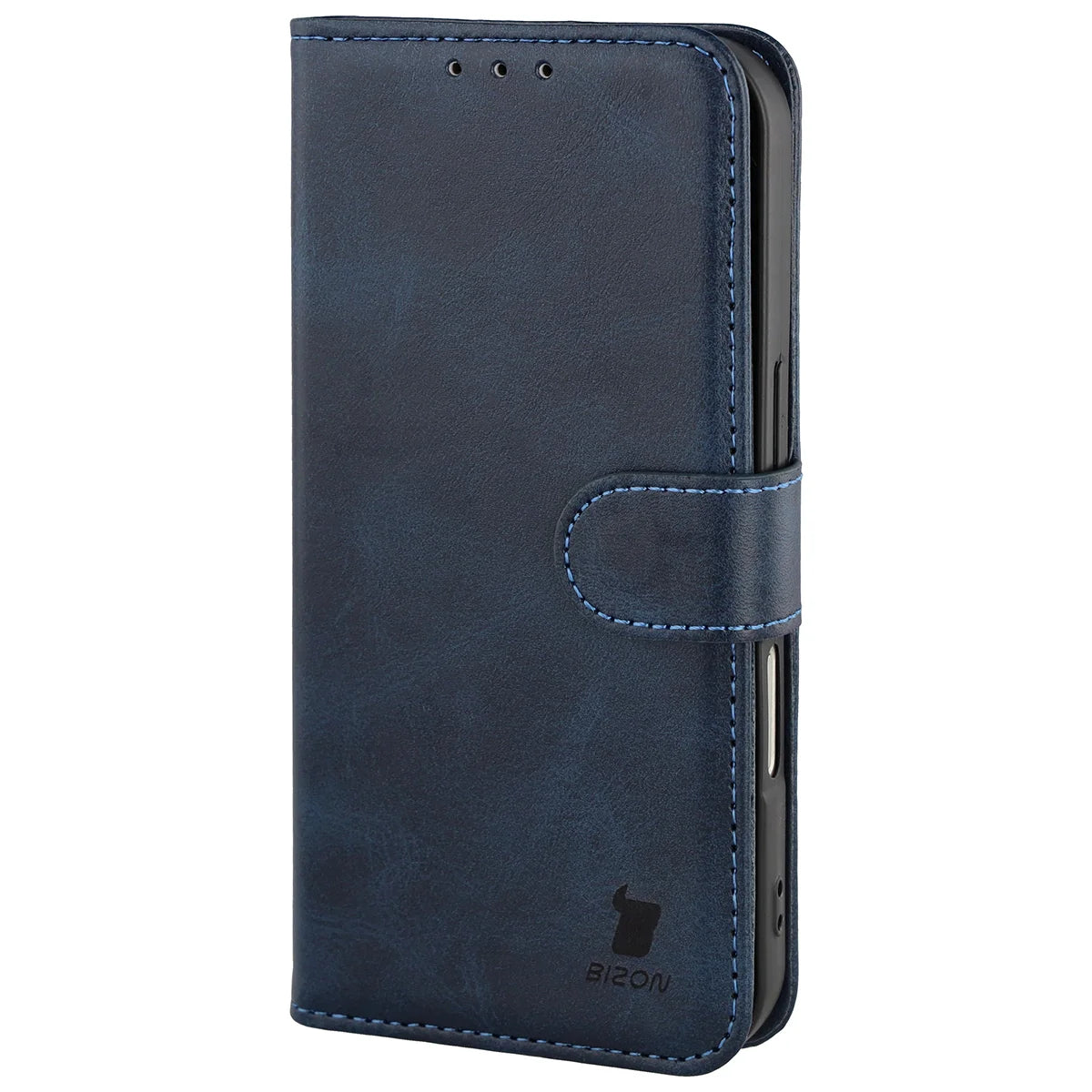 Handyhülle mit Klappe für iPhone 18 Pro / 17 Pro, Bizon Case Pocket, Dunkelblau