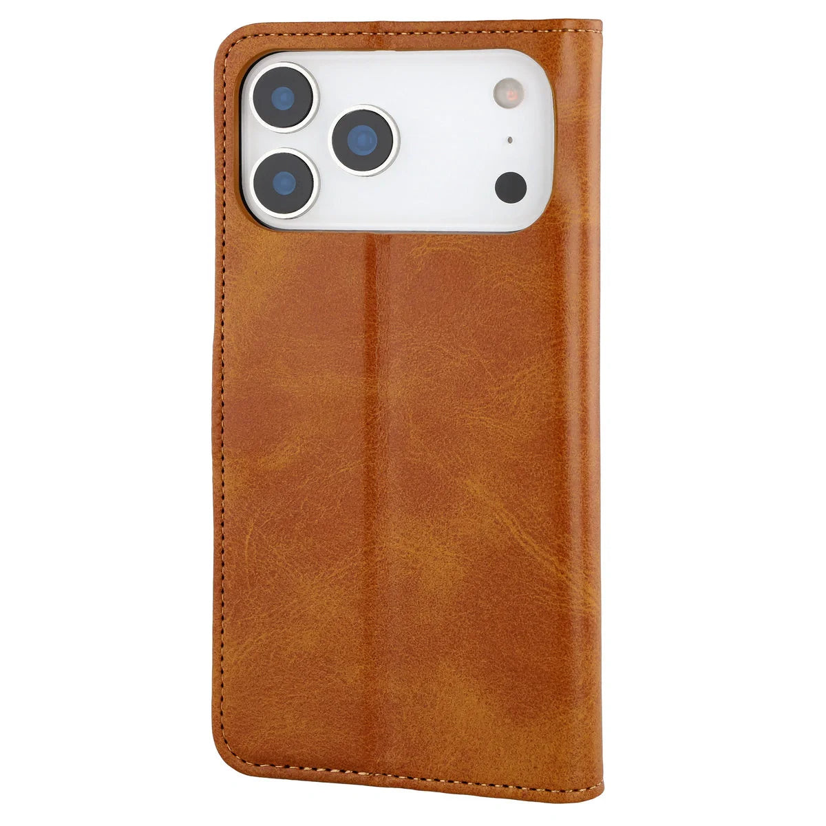 Handyhülle mit Klappe für iPhone 18 Pro Max / 17 Pro Max, Bizon Case Pocket, Braun