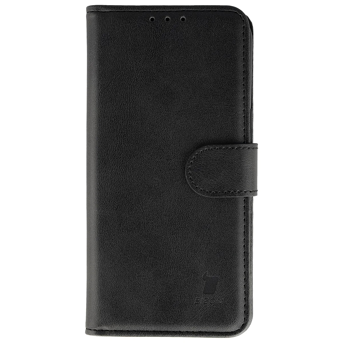 Handyhülle mit Klappe für iPhone 17e / 16e, Bizon Case Pocket, Schwarz