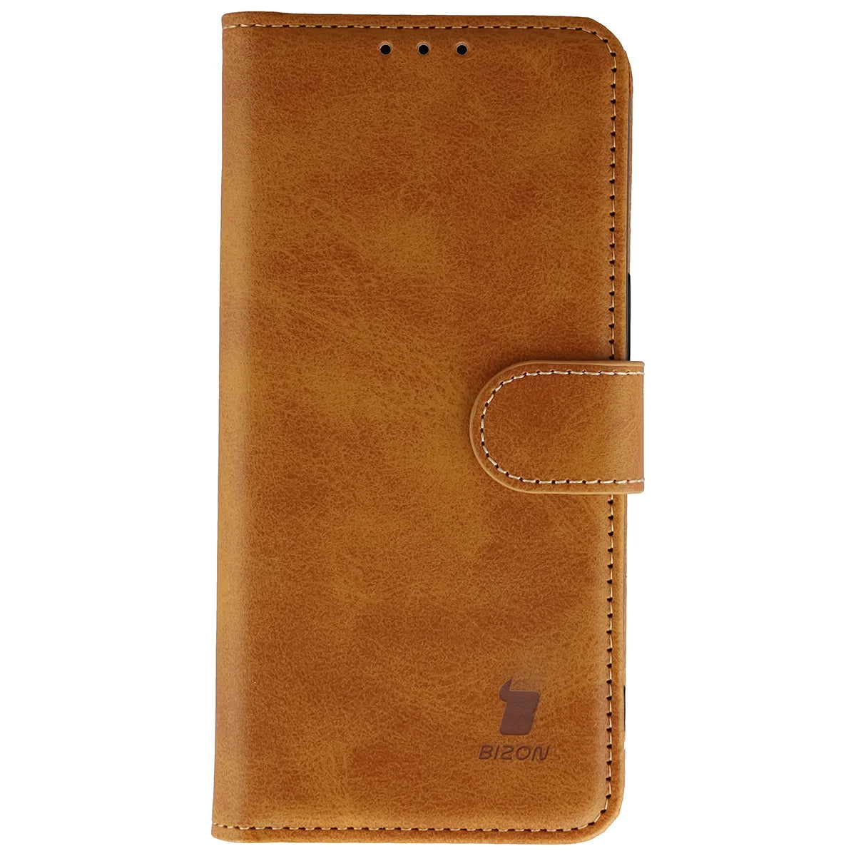 Handyhülle mit Klappe für iPhone 17e / 16e, Bizon Case Pocket, Braun