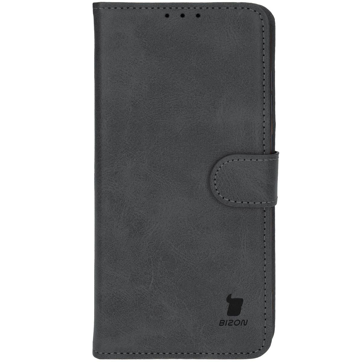 Handyhülle mit Klappe für Galaxy S24 FE, Bizon Case Pocket, Schwarz