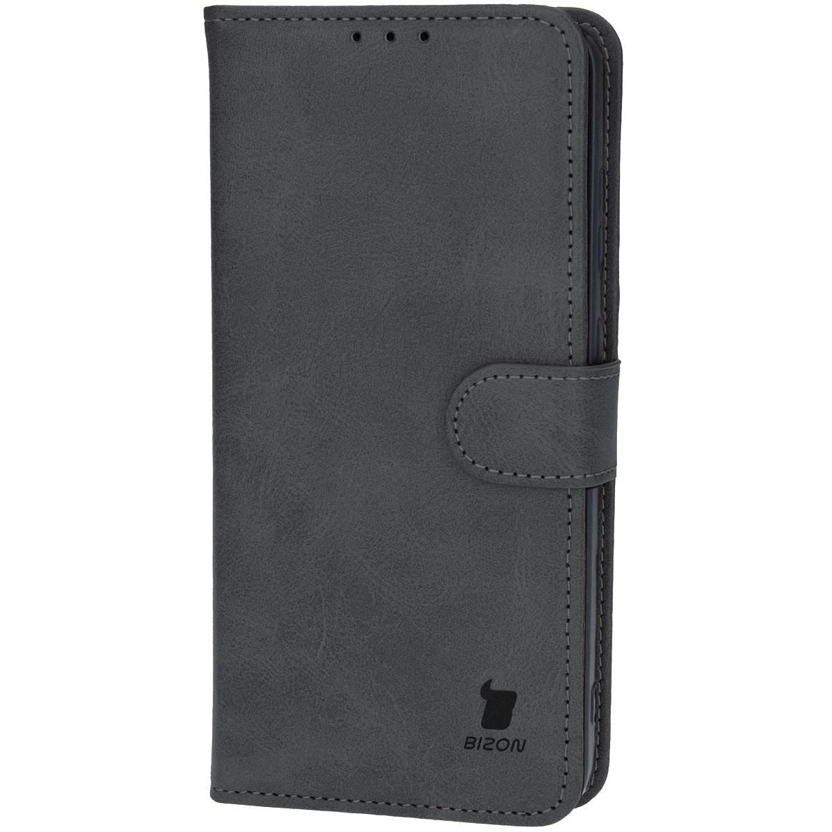 Handyhülle mit Klappe für Galaxy S24 FE, Bizon Case Pocket, Schwarz