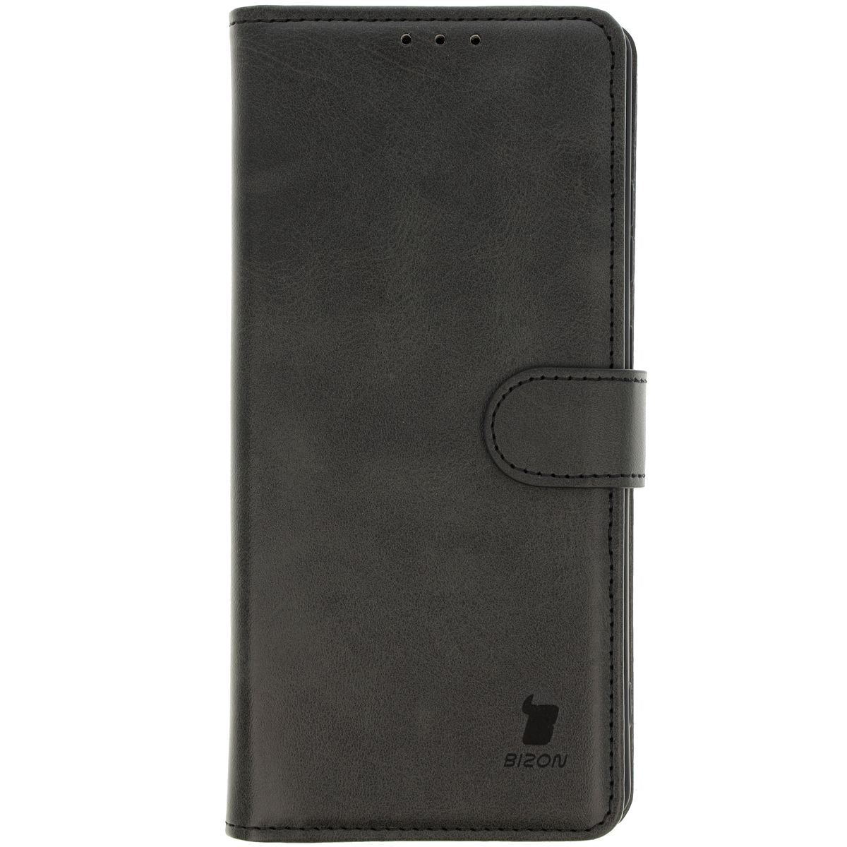 Handyhülle mit Klappe für Galaxy S25 Ultra, Bizon Case Pocket, Schwarz
