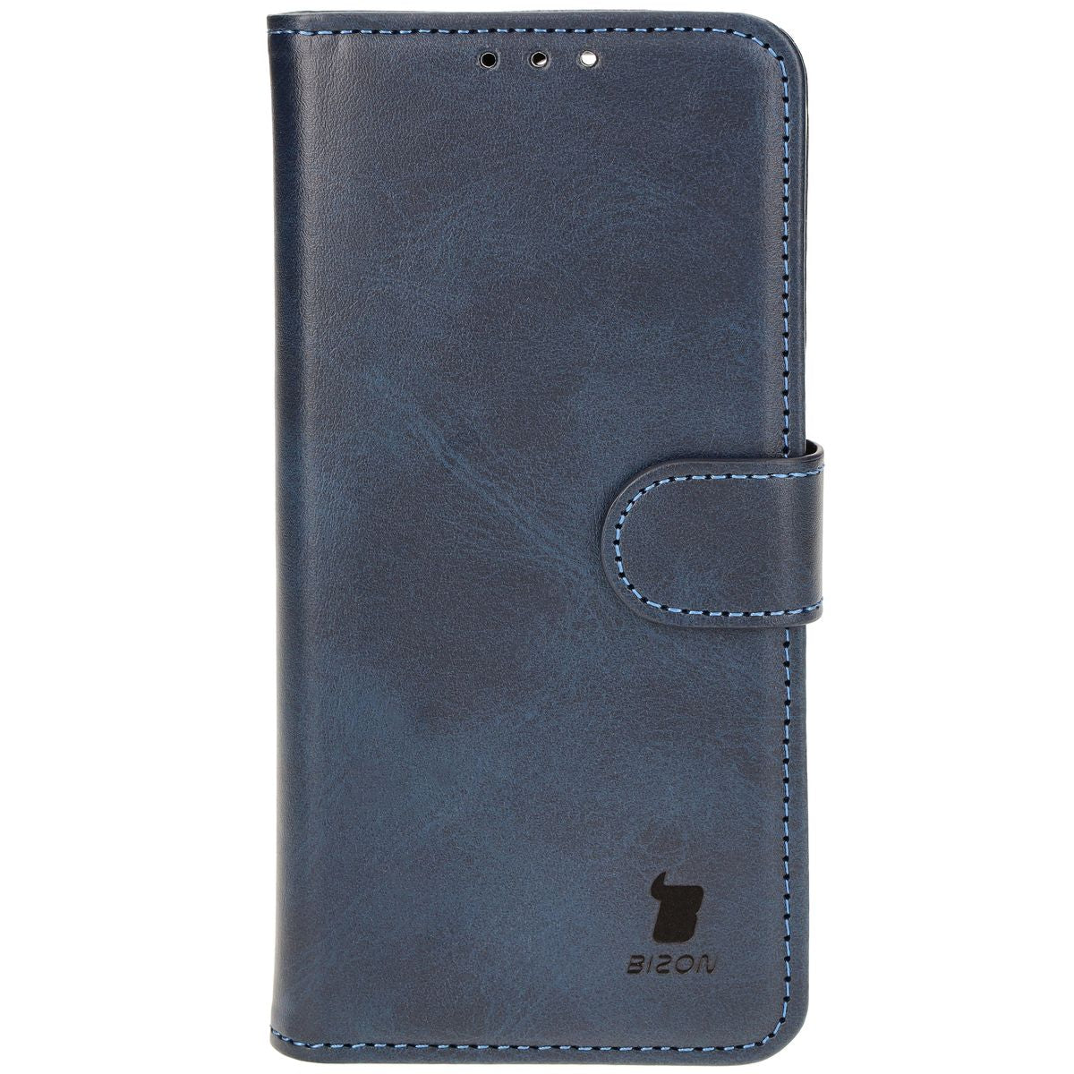 Handyhülle mit Klappe für iPhone 16 Pro, Bizon Case Pocket, Dunkelblau