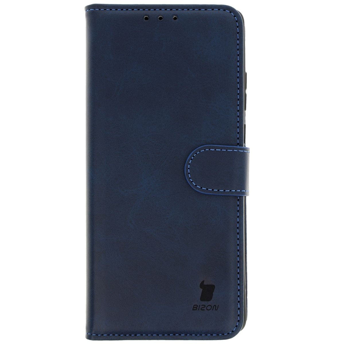 Handyhülle mit Klappe für Motorola Edge 50 Fusion, Bizon Case Pocket, Dunkelblau
