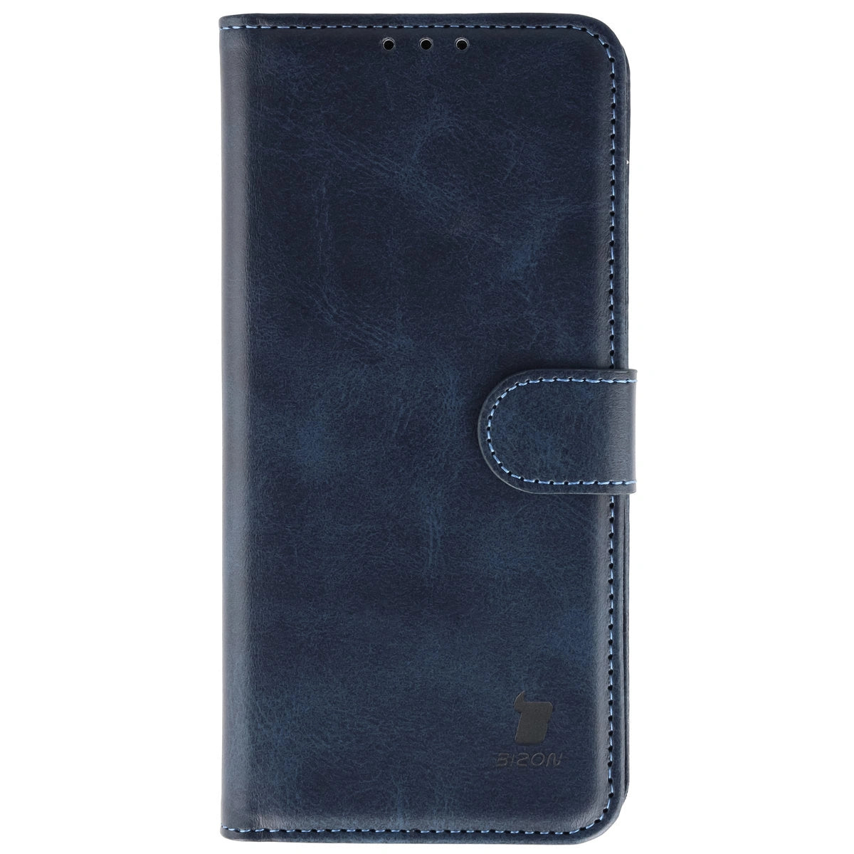 Handyhülle mit Klappe für Motorola Edge 50 Neo, Bizon Case Pocket, Dunkelblau