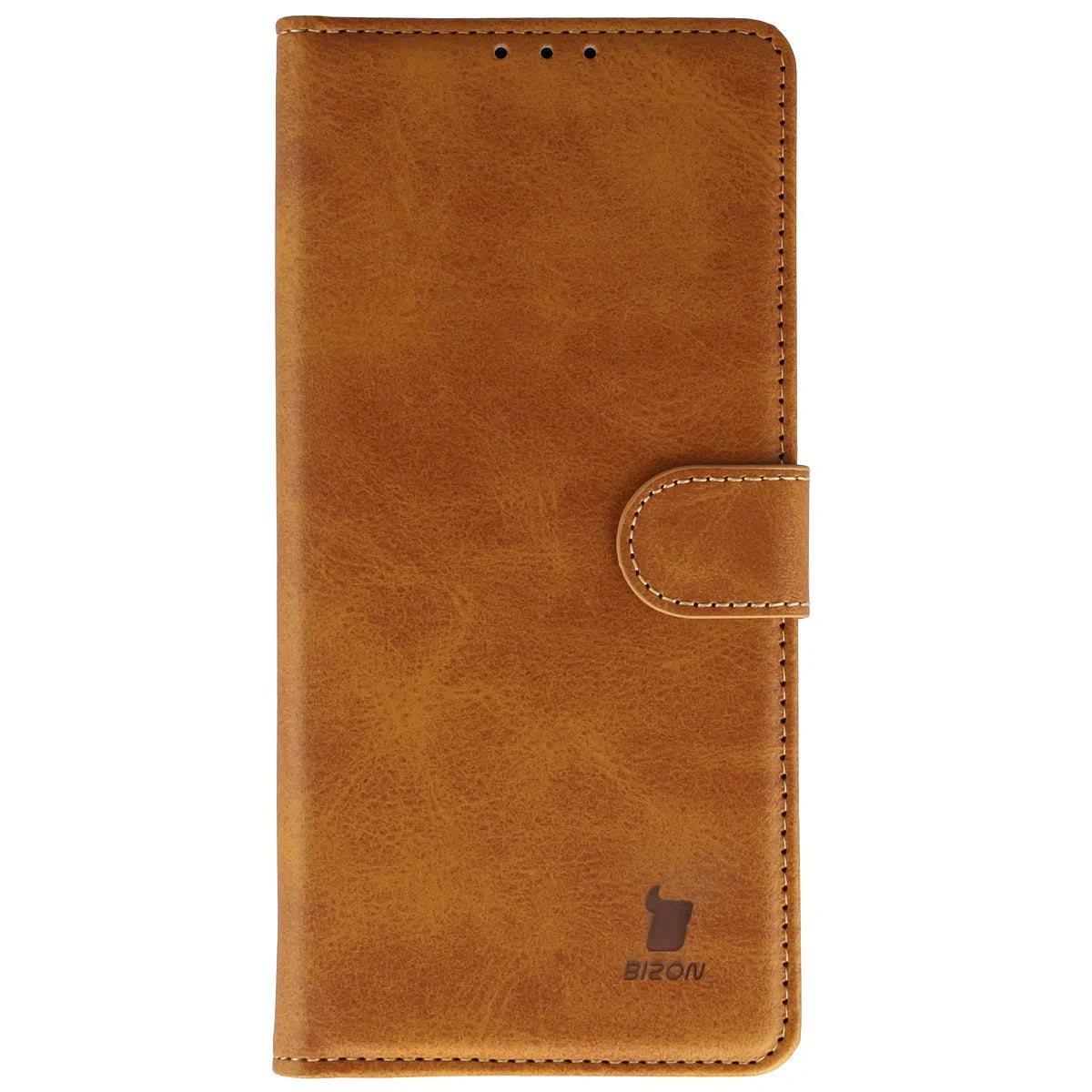 Handyhülle mit Klappe für Motorola Moto G57 Power / G67 Power, Bizon Case Pocket, Braun