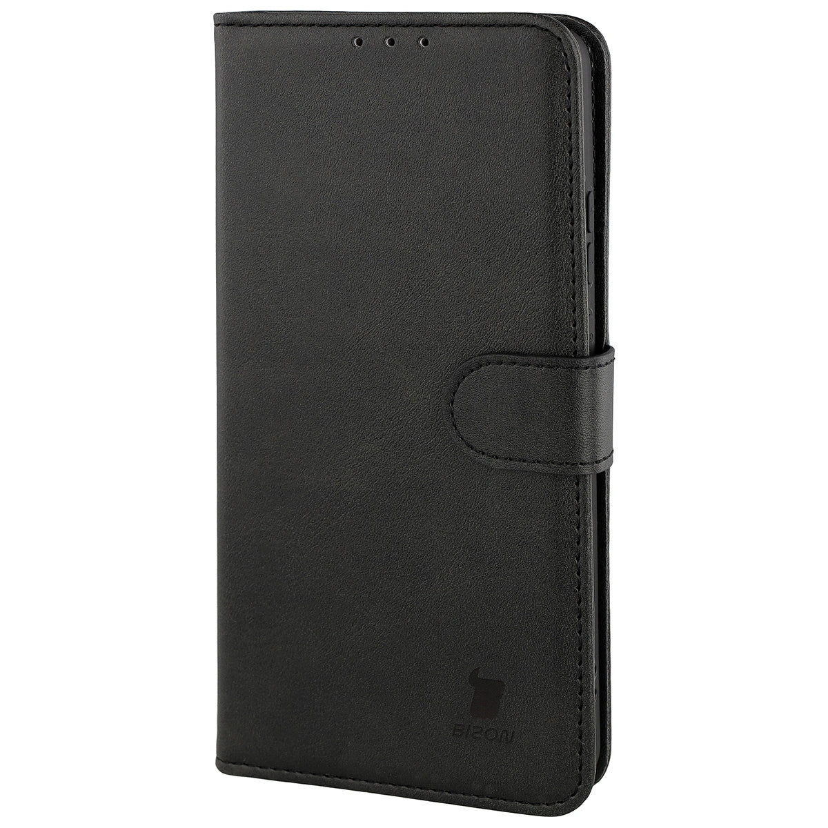 Handyhülle mit Klappe für Motorola Moto G86 5G, Bizon Case Pocket, Schwarz