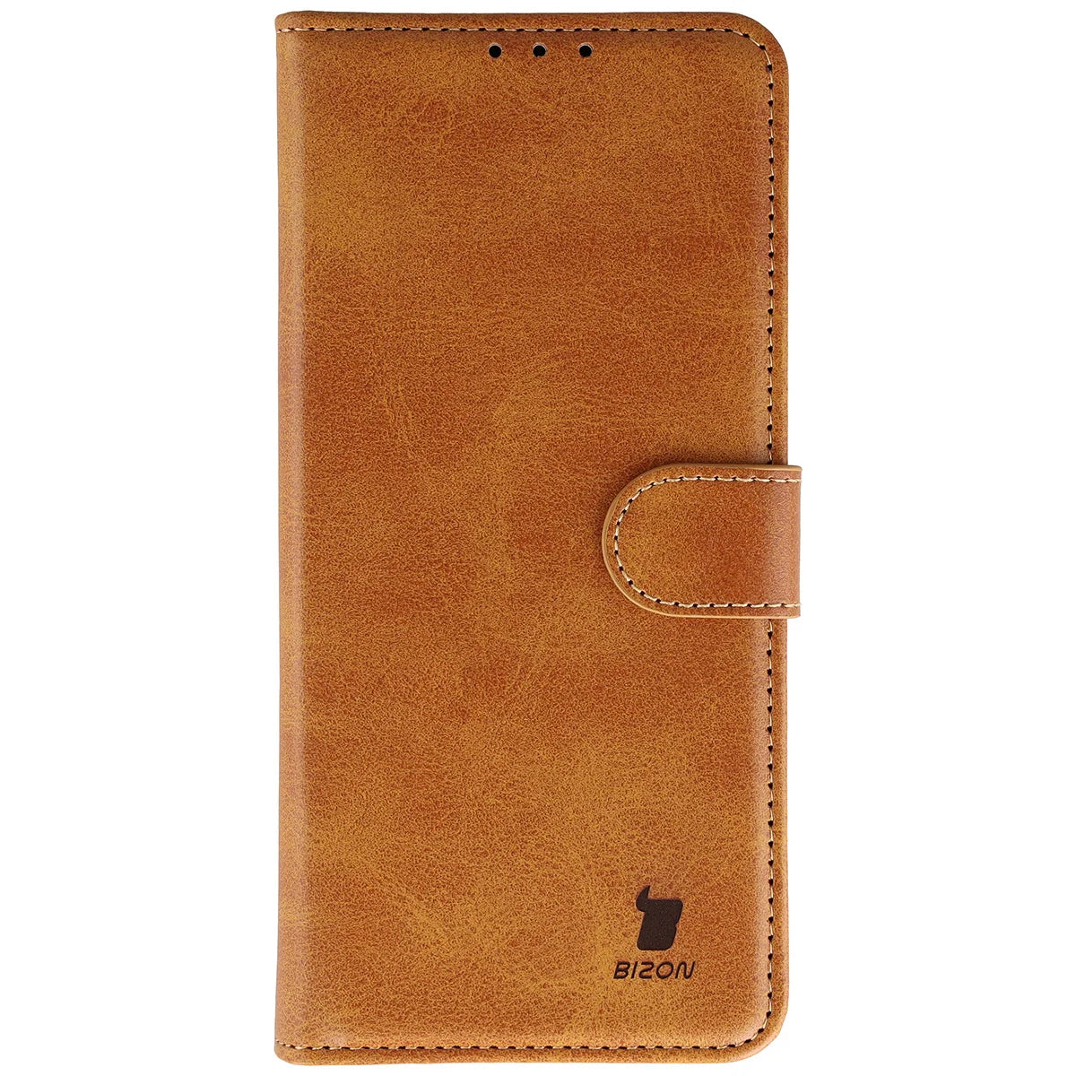 Handyhülle mit Klappe für Motorola Moto G86 5G, Bizon Case Pocket, Braun