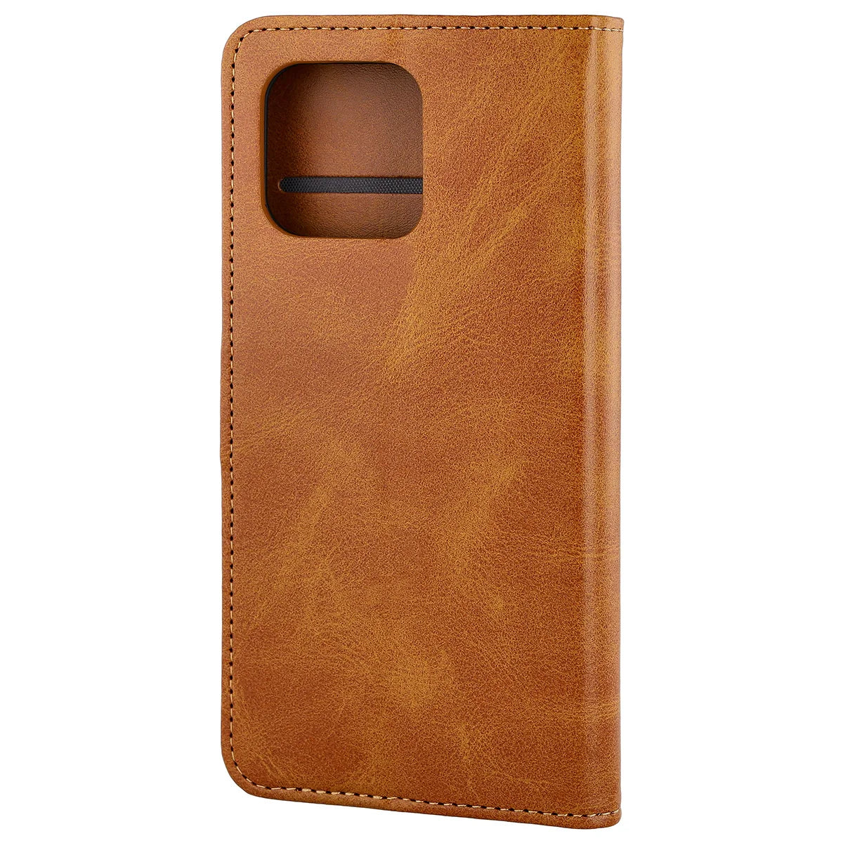 Handyhülle mit Klappe für Motorola Moto G86 5G, Bizon Case Pocket, Braun