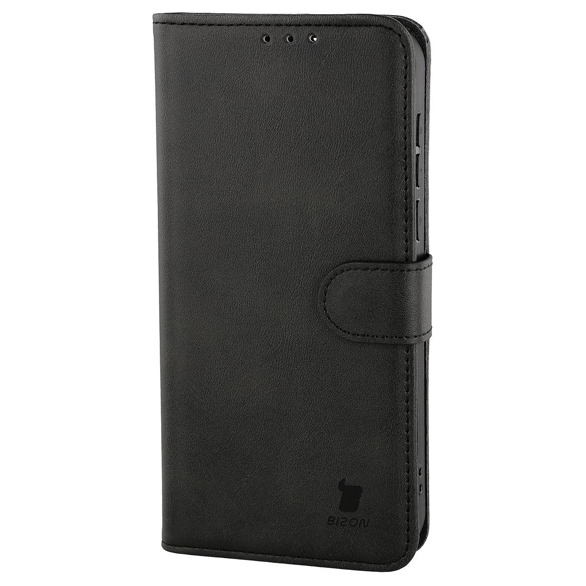 Handyhülle mit Klappe für OnePlus Nord 6, Bizon Case Pocket, Schwarz