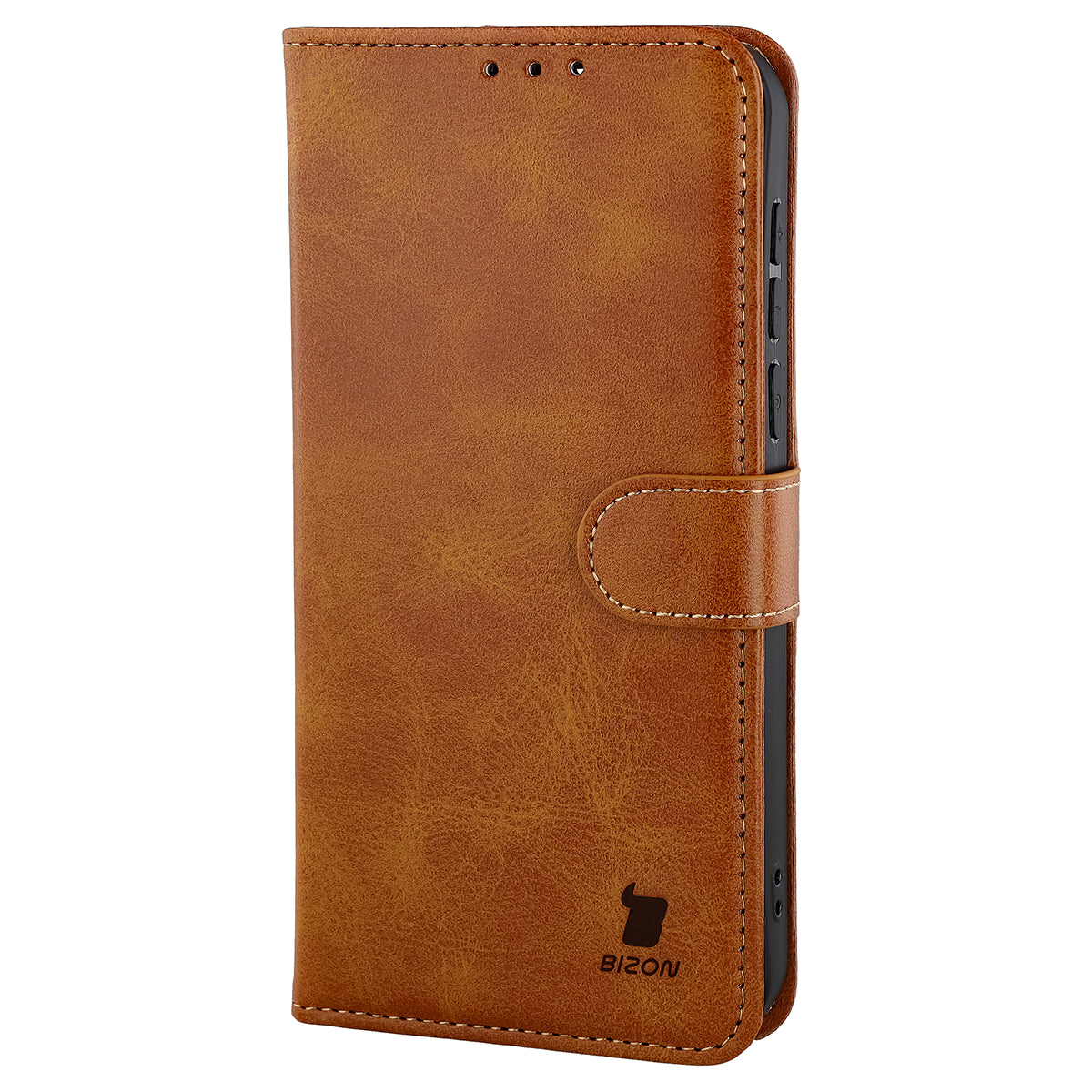 Handyhülle mit Klappe für OnePlus Nord 6, Bizon Case Pocket, Braun