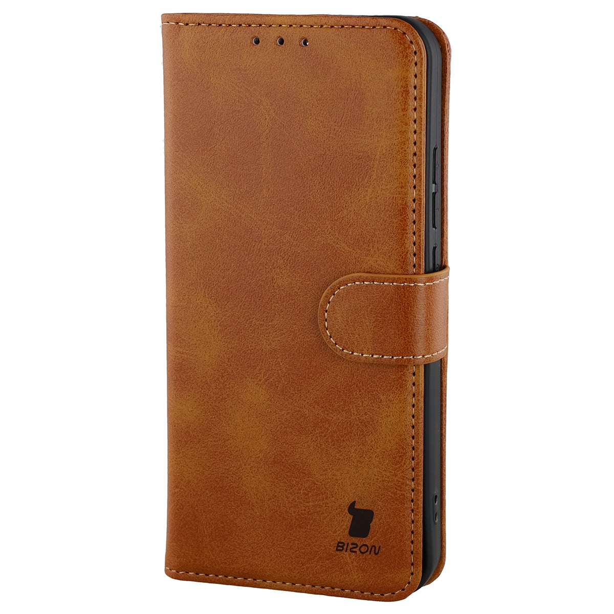 Handyhülle mit Klappe für Oppo Reno16 F / Reno16 FS 5G, Bizon Case Pocket, Braun
