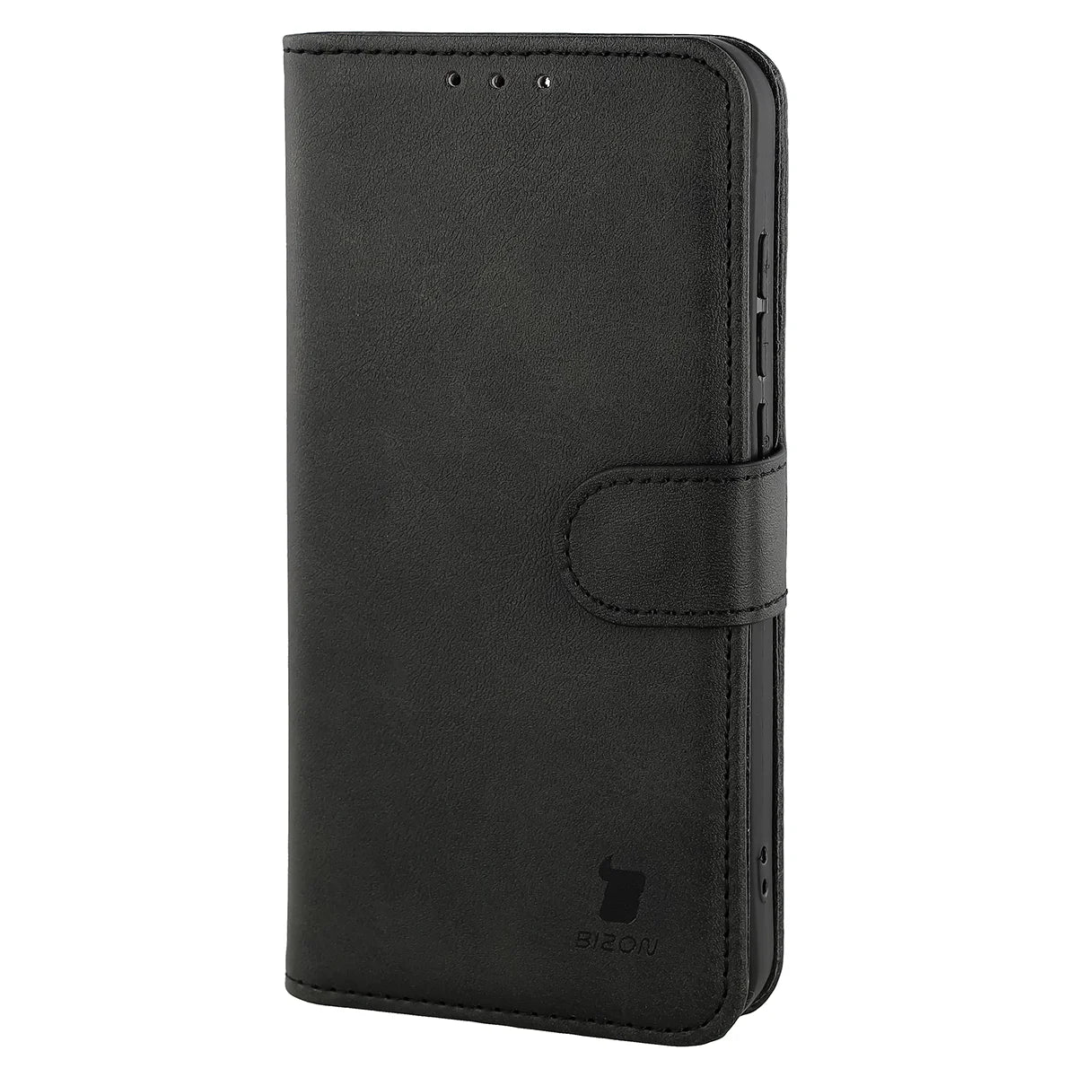 Handyhülle mit Klappe für Oppo Reno16 / Reno16 Pro 5G, Bizon Case Pocket, Schwarz