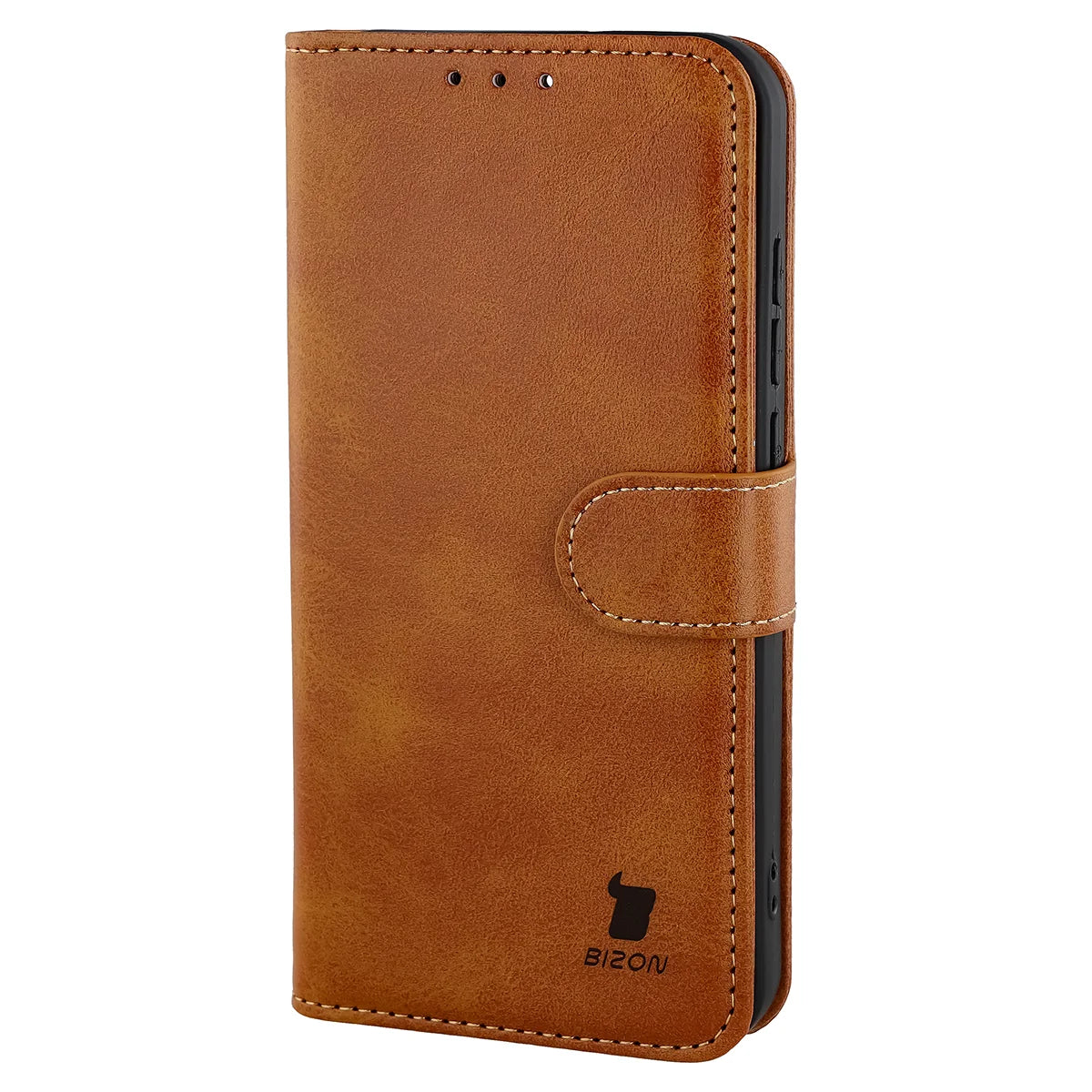 Handyhülle mit Klappe für Oppo Reno16 / Reno16 Pro 5G, Bizon Case Pocket, Braun