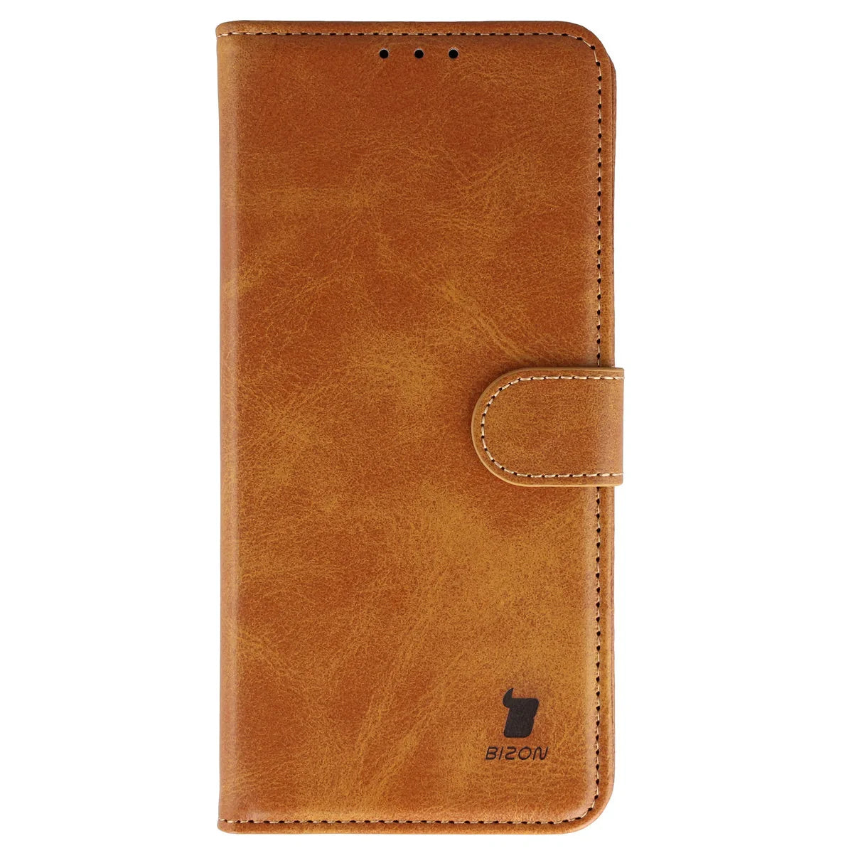 Handyhülle mit Klappe für Galaxy S25 FE, Bizon Case Pocket, Braun