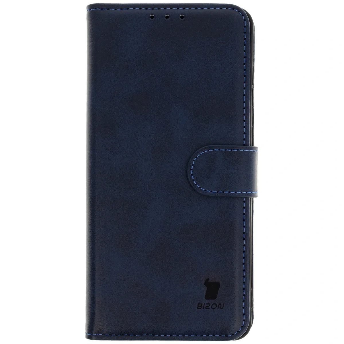 Handyhülle mit Klappe für Galaxy S25 Edge, Bizon Case Pocket, Dunkelblau
