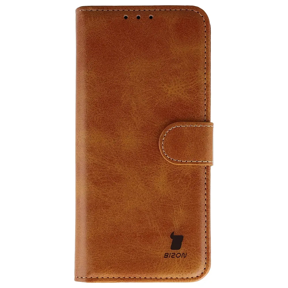 Handyhülle mit Klappe für Vivo X500 Pro, Bizon Case Pocket, Braun (2/6)