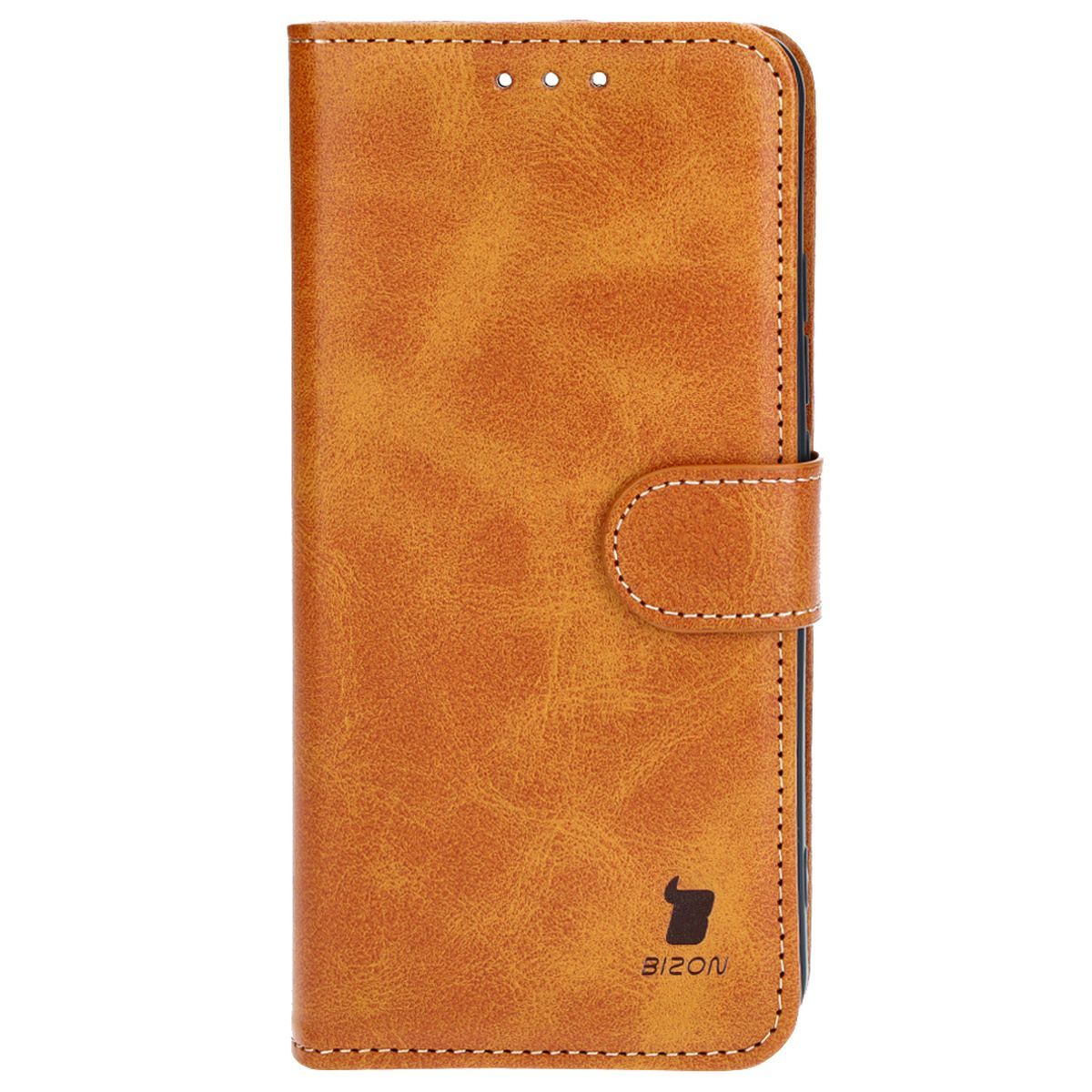 Handyhülle mit Klappe für Xiaomi 14, Bizon Case Pocket, Braun