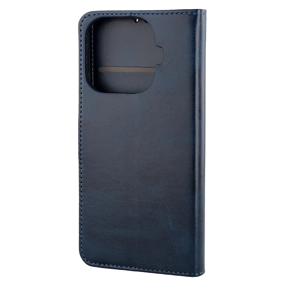 Handyhülle mit Klappe für Xiaomi 17T, Bizon Case Pocket, Dunkelblau