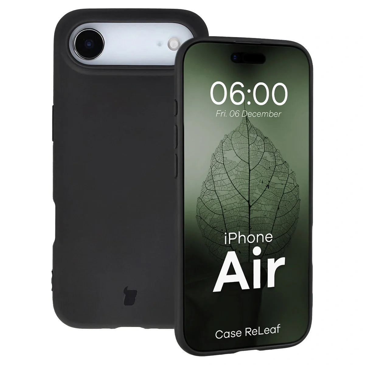 Recycelte Handyhülle Bizon ReLeaf für iPhone Air, Schwarz