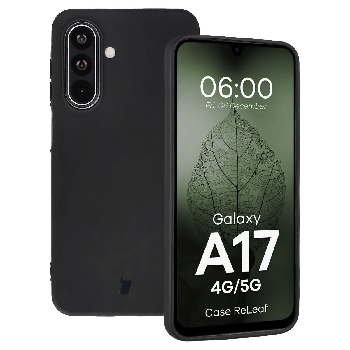 Recycelte Handyhülle Bizon ReLeaf für Galaxy A17 5G, Schwarz