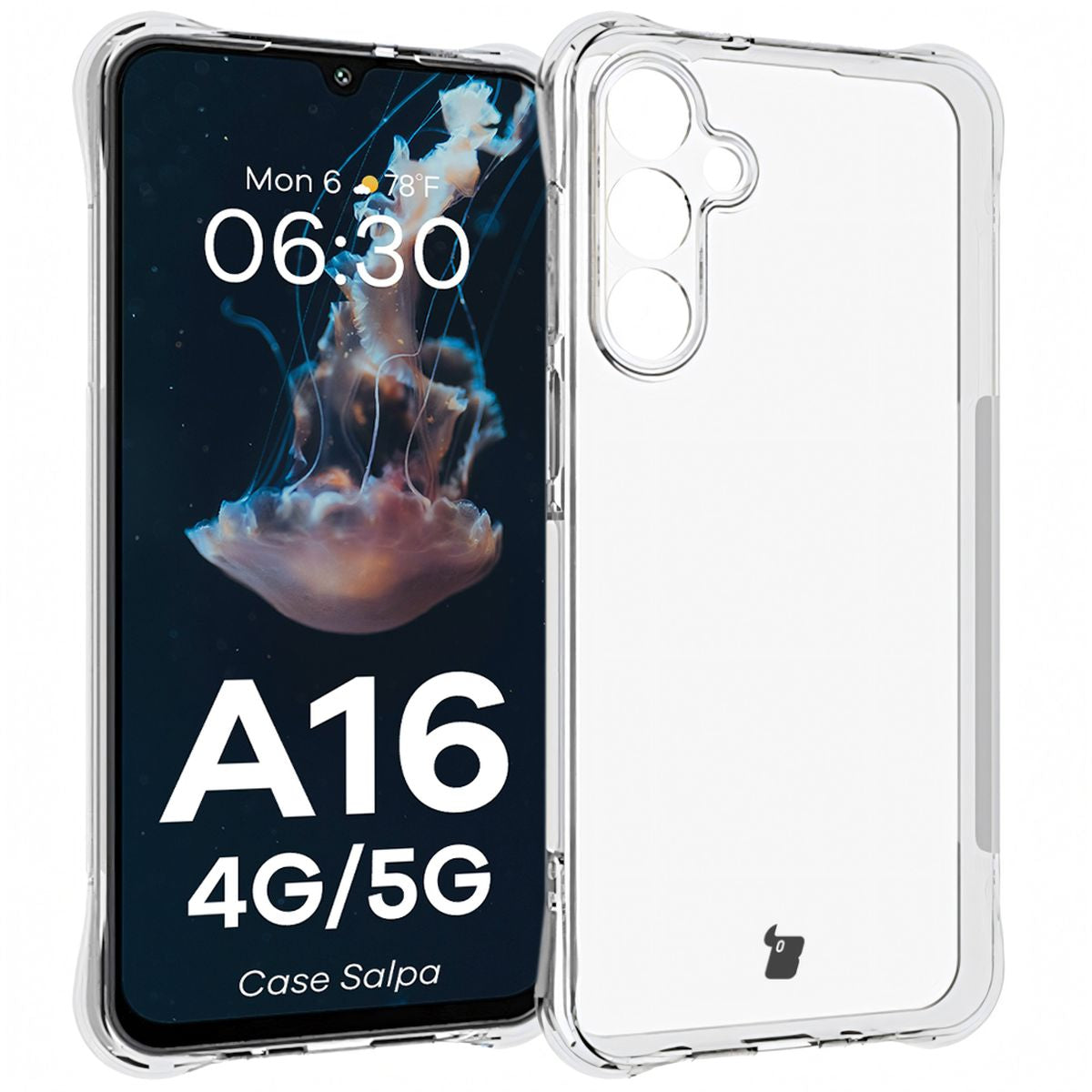 Flexible Handyhülle für Galaxy A16 4G/5G, Bizon Case Salpa, Transparent