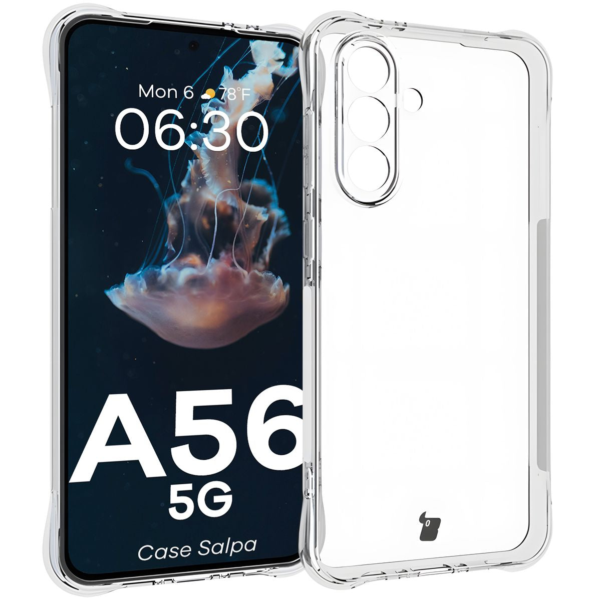 Flexible Handyhülle für Galaxy A56 5G, Bizon Case Salpa, Transparent