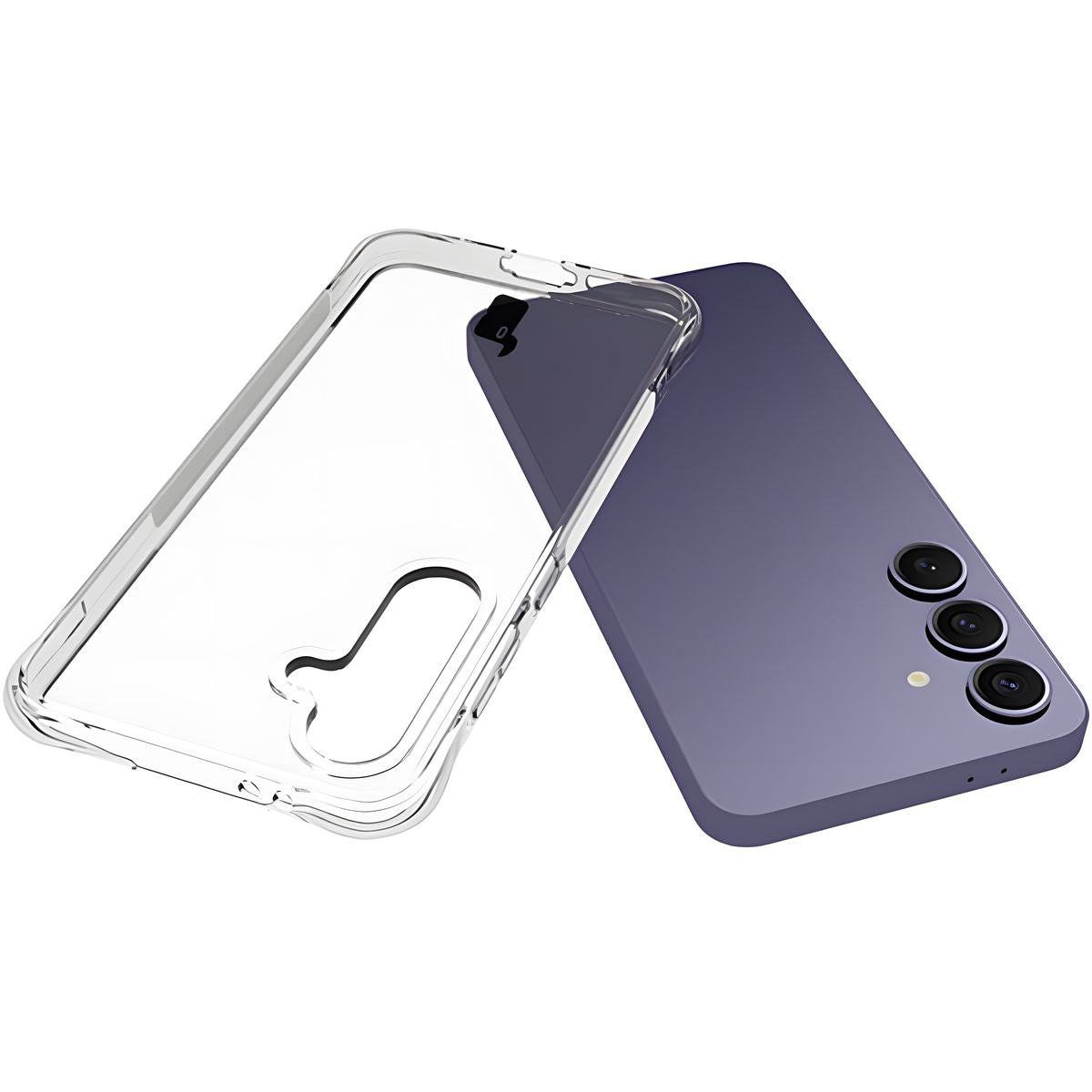 Flexible Handyhülle für Galaxy S24 FE, Bizon Case Salpa, Transparent