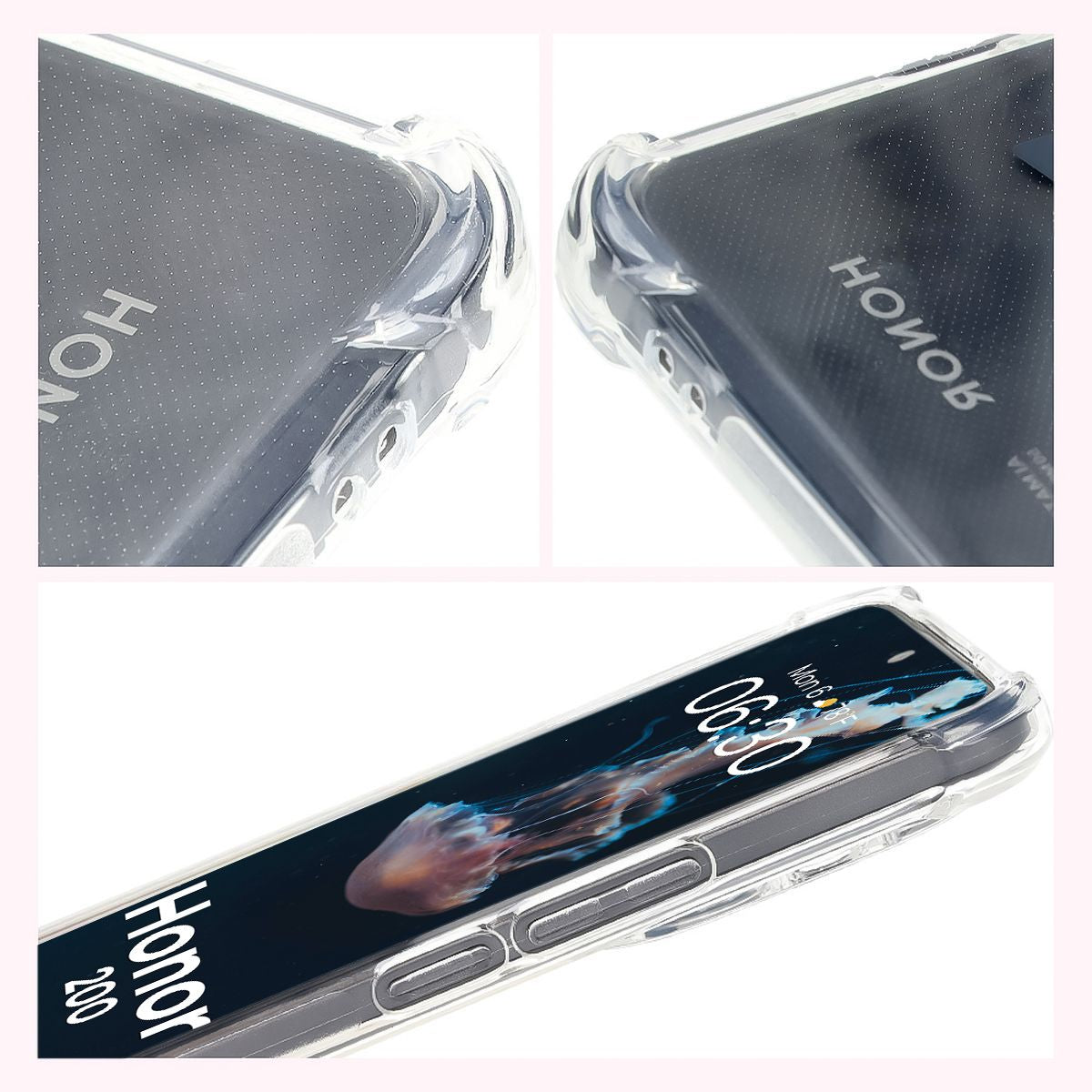 Flexible Handyhülle für Honor 200, Bizon Case Salpa, Transparent
