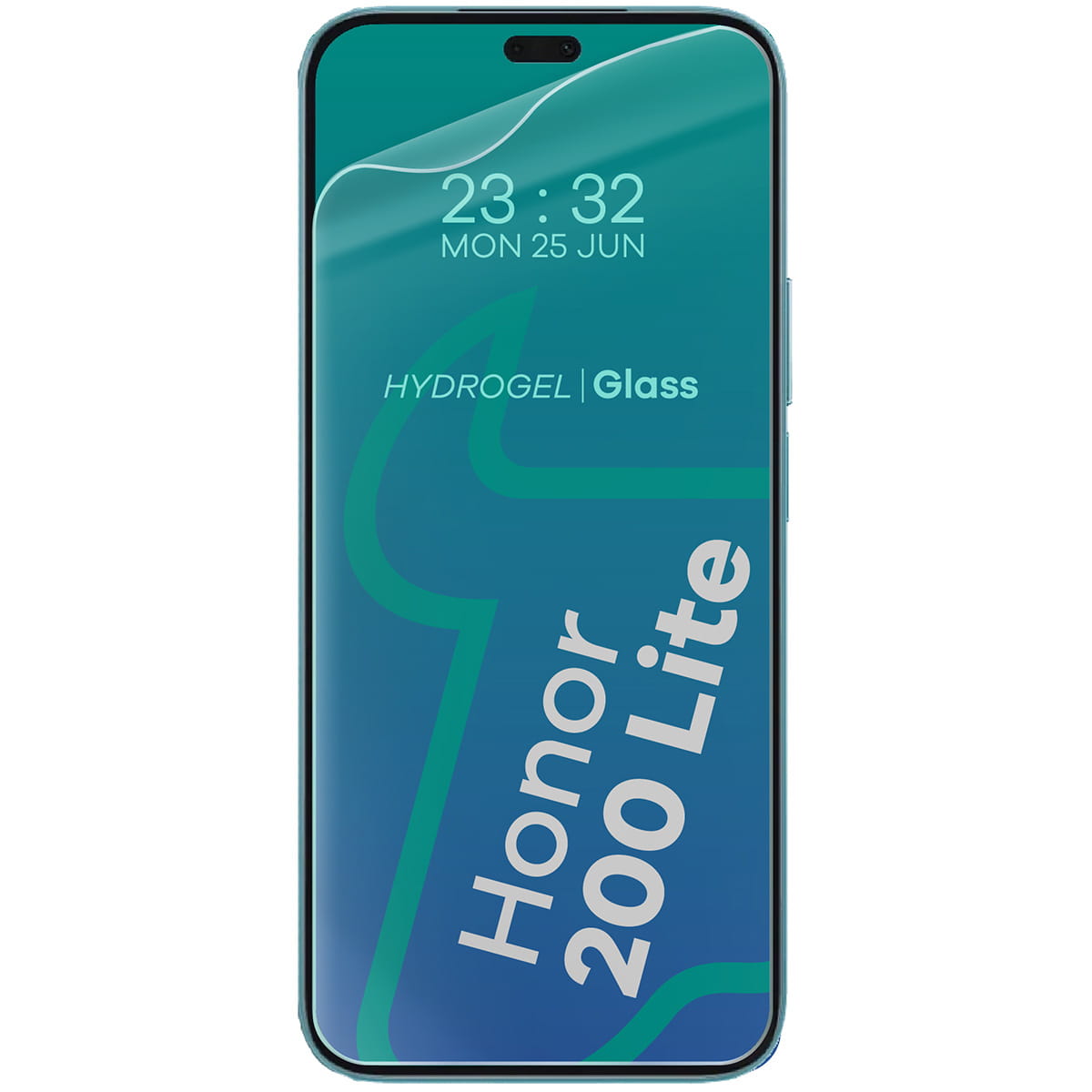 Schutzhülle + 2x Folie für Honor 200 Lite, Bizon Case Clear Pack, Transparent