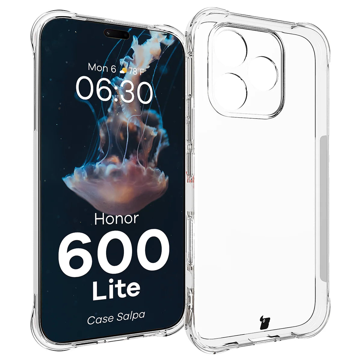 Flexible Handyhülle für Honor 600 Lite 5G, Bizon Case Salpa, Transparent