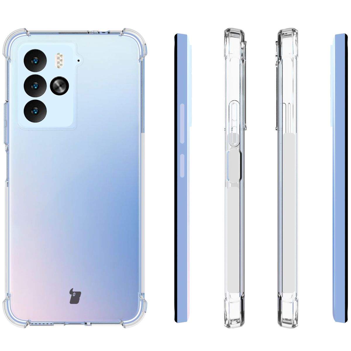 Flexible Schutzhülle für HTC U23 Pro, Bizon Case Salpa, Transparent