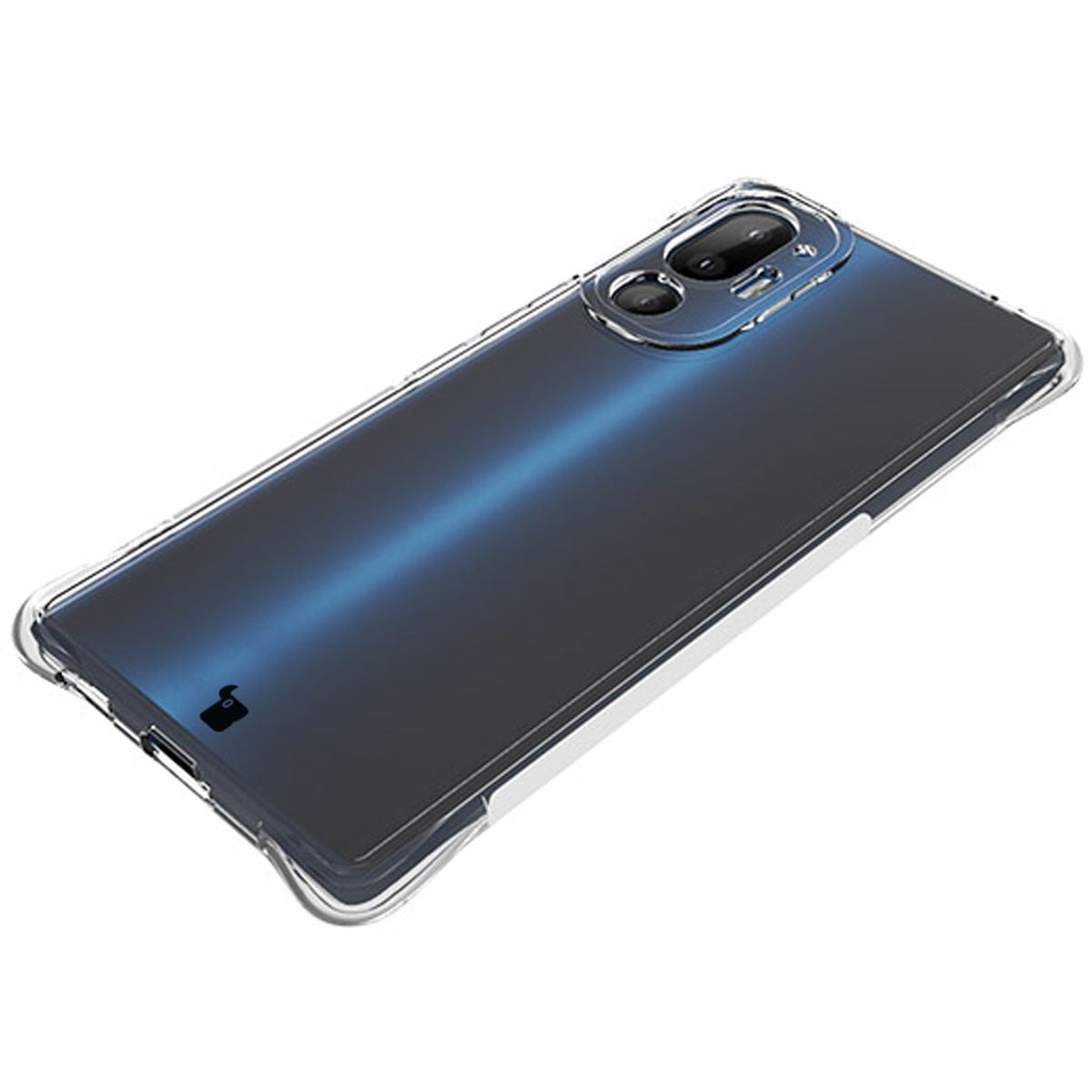 Flexible Handyhülle für HTC U24 Pro, Bizon Case Salpa, Transparent