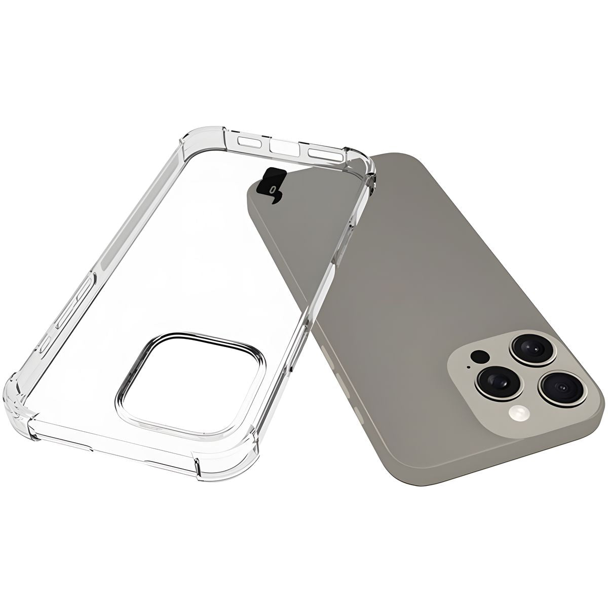 Flexible Handyhülle für iPhone 16 Pro Max, Bizon Case Salpa, Transparent