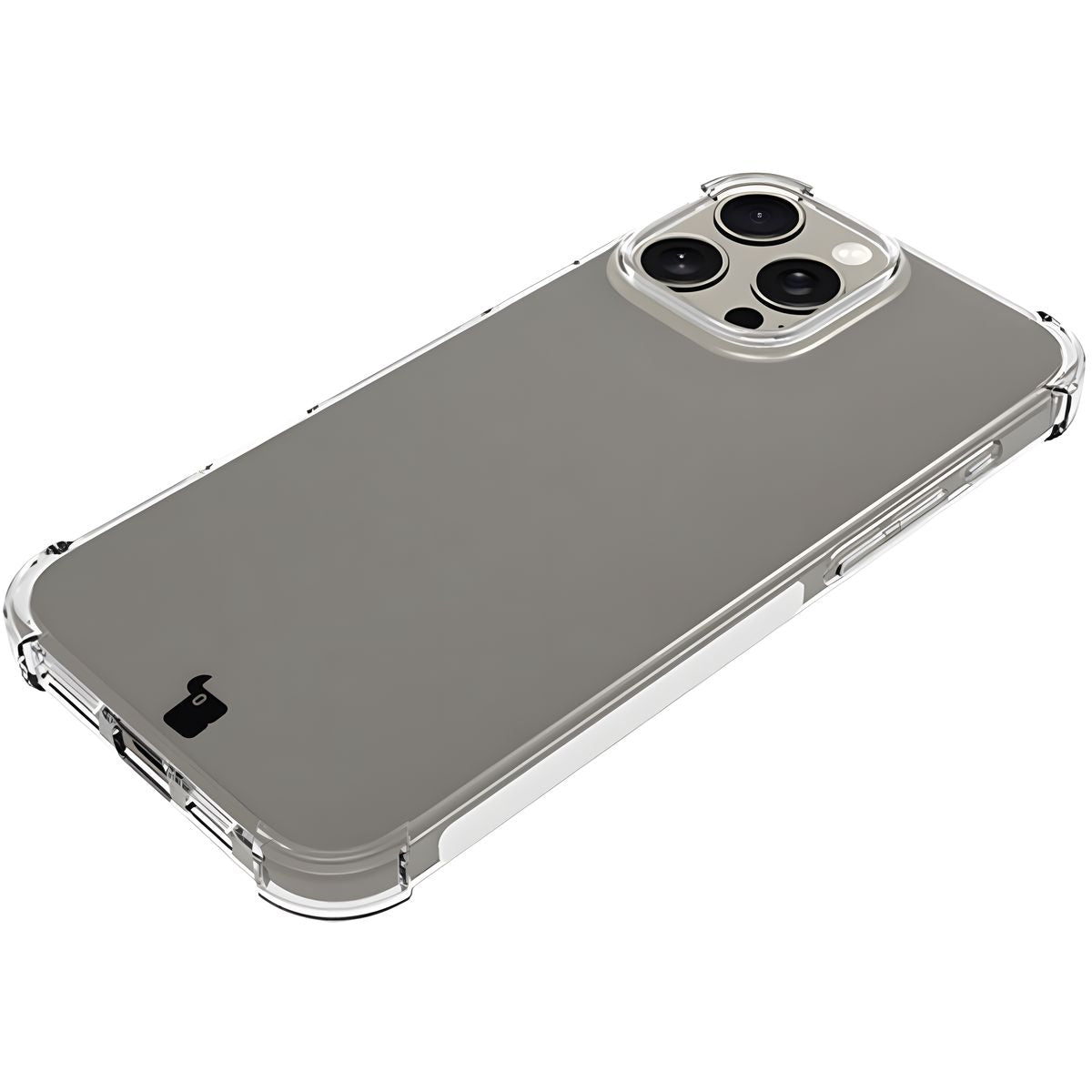 Flexible Handyhülle für iPhone 16 Pro Max, Bizon Case Salpa, Transparent