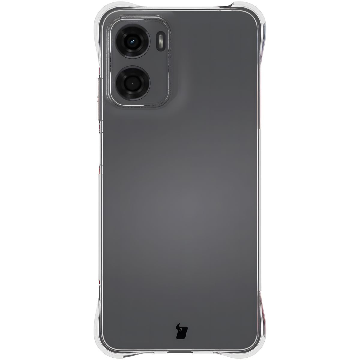 Flexible Handyhülle für Motorola Moto E15, Bizon Case Salpa, Transparent